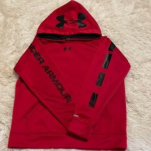 Red under armour hoodie